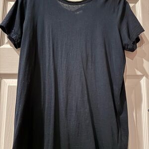 Helmut Lang Deep Black Short Sleeve Tee